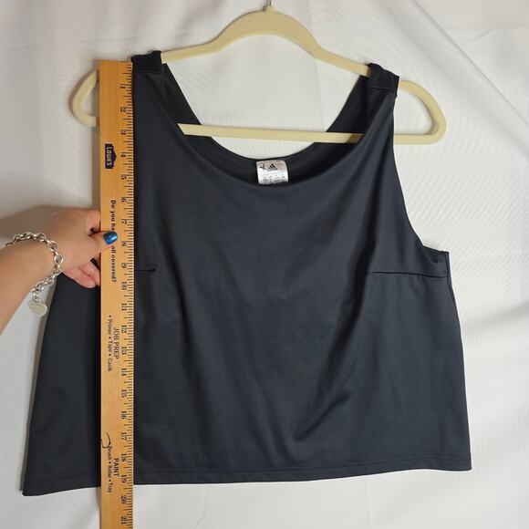 Adidas 11 Honore 1X Black Tank top Built in Non padded Bra. Wide Strap. Actives - Picture 4 of 12
